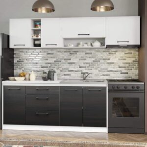 Set Mobila Bucatarie Mina Yang 240 Ferrara/Alb C127