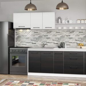 Set Mobila Bucatarie Mina Yang 260 Ferrara/Alb C136