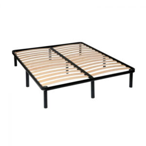 Somiera demontabila premium, cu 9 picioare H20 si lamele din plop, 140×200 cm