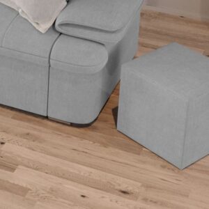 Taburet Cub Gri Deschis