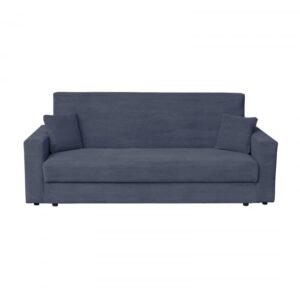 Canapea CORINNE LUX extensibila, 3 locuri, cu lada depozitare, albastru, 220x90x96 cm