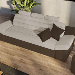 Canapea Quinn Crem / Maro