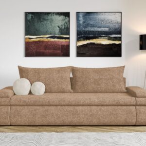 Canapea Extensibila Molly Plusata Bej