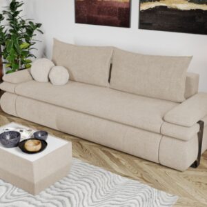 Canapea Extensibila Molly Crem