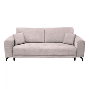 Canapea VEGA extensibila, 3 locuri, cu arcuri si lada depozitare, roz pudra, 237x110x73 cm