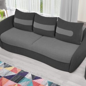 Canapea Velur Gri Deschis / Gri