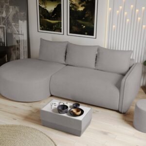 Coltar Extensibil Fiore Plusat Gri Deschis