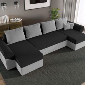 Coltar U Extensibil Cali gri / negru