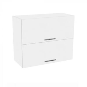 Corp suspendat 80 YANA, 2 usi rabatabile, corp alb, fronturi alb, 80x30x60 cm