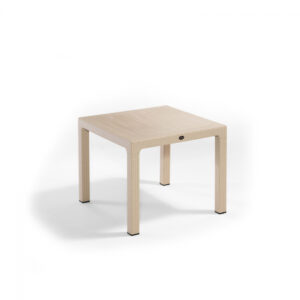 Masa de gradina CLASSI, model ratan, cappucino, 90×90 cm