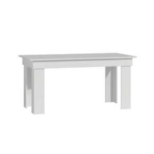 Masa MONTILLA, 8 persoane, alb, 160x80x75 cm