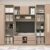 Biblioteca MODUS 290, PAL Oak, MDF Cappuccino Gloss