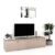 Comoda TV living CUBO 180, 2U, Clasic, Oak, Cappuccino Gloss