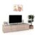 Comoda TV living CUBO 180, 4 sertare, Clasic, Oak, Cappuccino Gloss