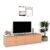 Comoda TV living CUBO 180, 1U, 2 sertare, Clasic, Oak, Ginger