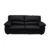 Canapea LUXOR 3L extensibila, 3 locuri, negru, 215x95x95 cm