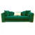 Canapea MAJESTY fixa, 3 locuri, verde, 232x90x76 cm